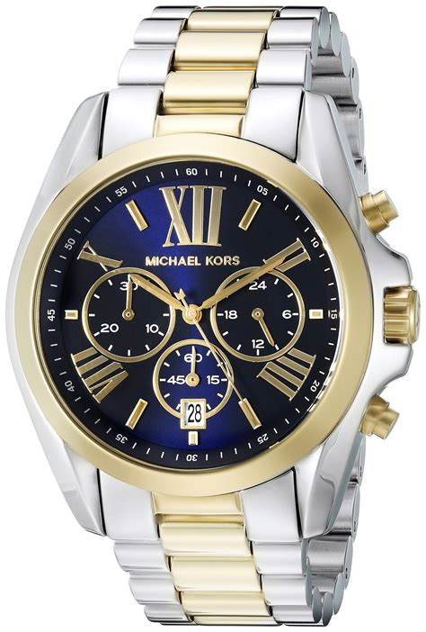 michael kors two-tone watch men's|Michael Kors runway chronograph watch.